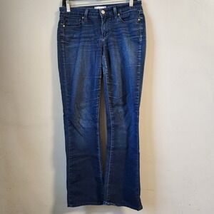 Paige Manhattan Bootcut Jeans Dark Wash Denim Womens Size‎ 27 Made in USA
